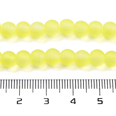 Transparent Glass Bead Strands X-GLAA-S031-6mm-30-1