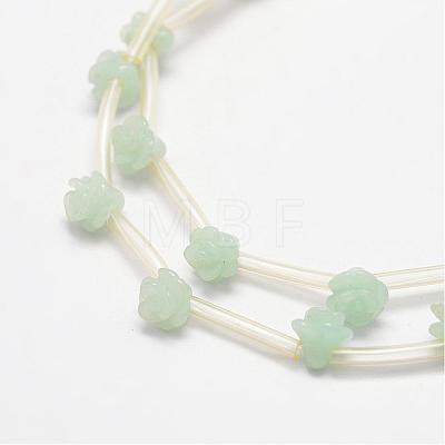 Natural Flower Amazonite Beads G-O156-A-06-1