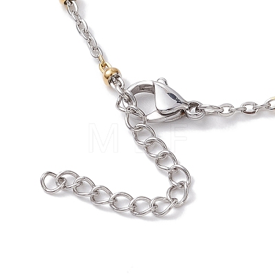 304 Stainless Steel Slider Necklace Makings AJEW-JB01288-01-1