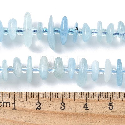 Natural Aquamarine Beads Strands G-E569-J13-01-1