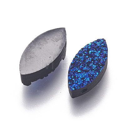 Imitation Druzy Gemstone Resin Beads RESI-L026-E03-1