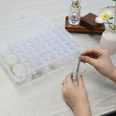 Rectangle Plastic Organizer Storage Grid Bead Containers CON-WH0100-80-1