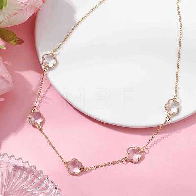 Brass Cable Chains Necklace NJEW-JN04699-1