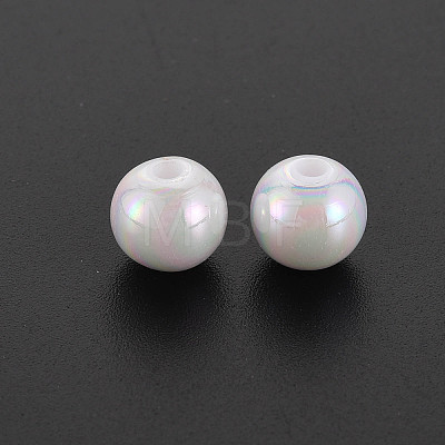 Opaque Acrylic Beads X-MACR-S370-D8mm-01-1