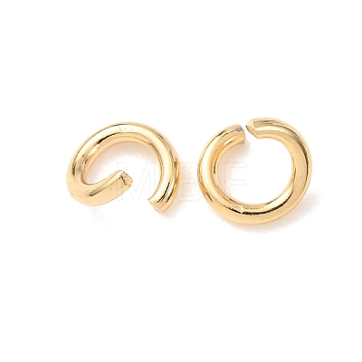 Brass Open Jump Rings KK-G604-08G-10-1