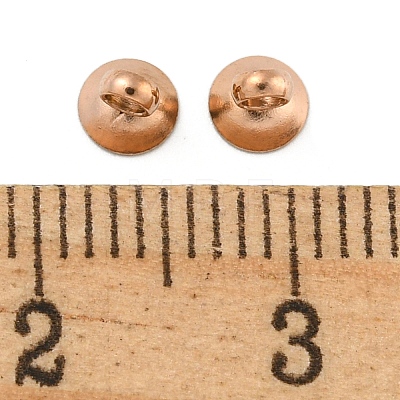 304 Stainless Steel Bead Cap Pendant Bails STAS-G224-24RG-06-1