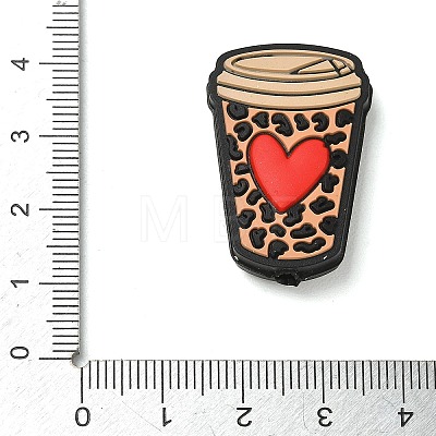 Coffee Theme Silicone Beads SL-CBACE28-01D-1