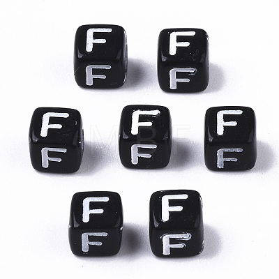 Opaque Acrylic Beads SACR-N002-01F-1