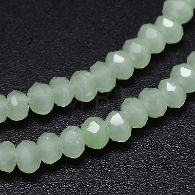 Faceted Rondelle Glass Beads Strands GLAA-M028-2mm-B05-1