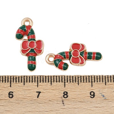 Christmas Alloy Enamel Pendants FIND-I067-02KCG-14B-1