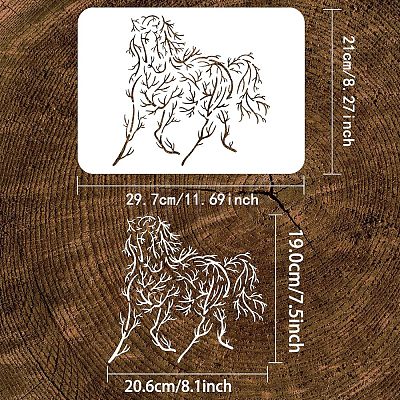 Large Plastic Reusable Drawing Painting Stencils Templates DIY-WH0202-427-1