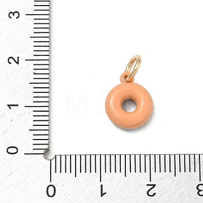 Spray Painted Brass Charms KK-CBAEB58-03B-1
