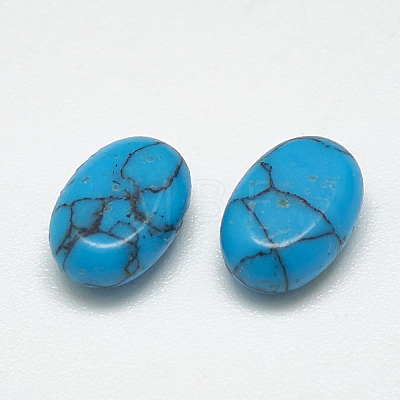 Synthetic Turquoise Cabochons TURQ-S290-36-1