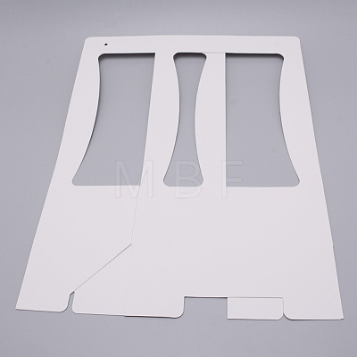 Foldable Inspissate Paper Box CON-WH0079-06D-1