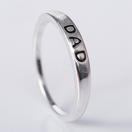 Father's Day Alloy Finger Rings WG0D677-02-1