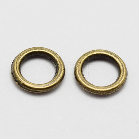 Alloy Soldered Closed Jump Rings X-PALLOY-P119-04AB-1