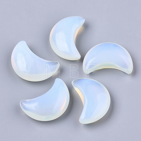 Moon Shape Opalite Healing Crystal Pocket Palm Stones G-T132-001K-1
