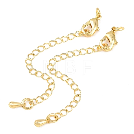 Brass Curb Chain Extender KK-L265-03G-1
