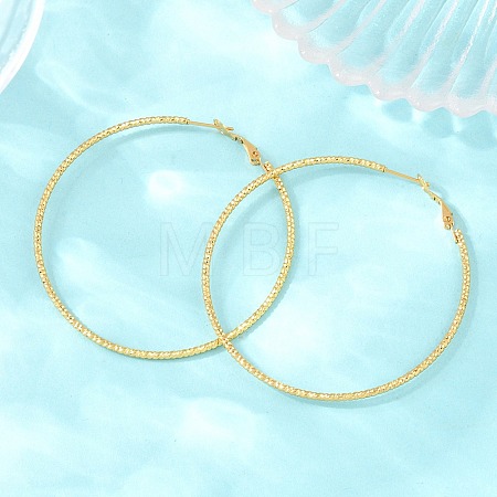 304 Stainless Steel Big Hoop Earrings with 316 Surgical Stainless Steel Pins for Women SA-CBAB549-01G-1