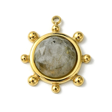 Faceted Natural Labradorite Pendants FIND-Z028-39E-1