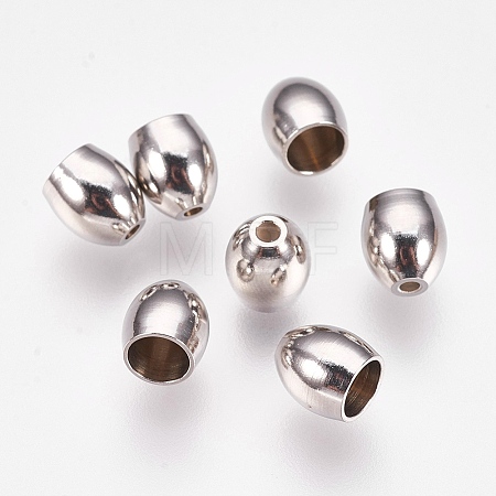 Non-Tarnish 201 Stainless Steel Cord Ends X-STAS-L205-16P-1
