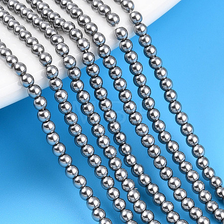 Baking Paint Pearlized Glass Pearl Bead Strands HY-N002-2mm-A01-1