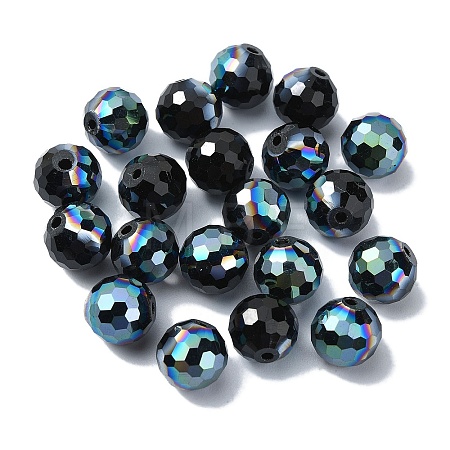 Half Plated Glass Beads EGLA-P059-02B-HP01-1
