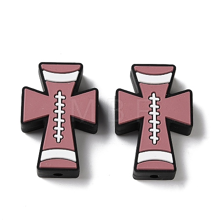 Sports Theme Silicone Beads SL-D001-02D-1