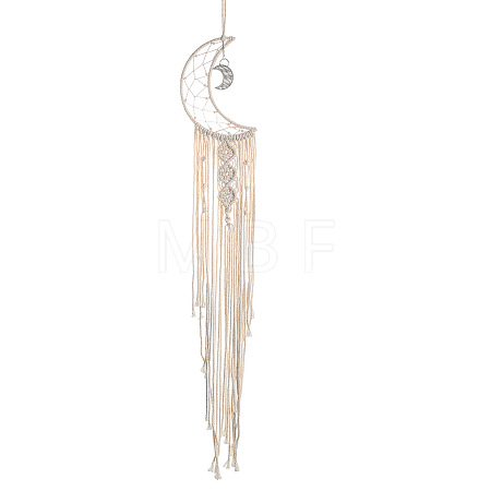 Woven Net/Web with Macrame Cotton Wall Hanging Decorations PW23021572335-1