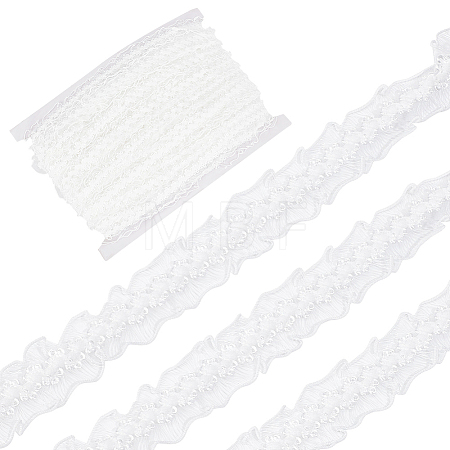 40M Elastic Lace Trim OCOR-WH0003-005A-1
