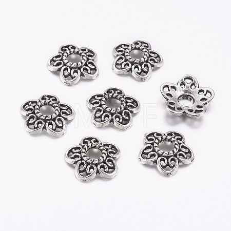 Tibetan Style Alloy Bead Caps LF10597Y-NF-1