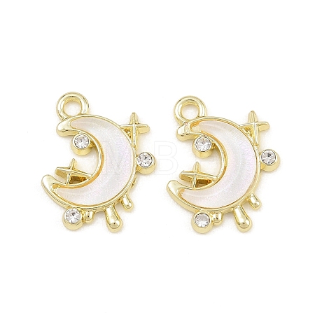 Alloy Crystal Rhinestone Pendants AL-CBA8C77-01D-G-1