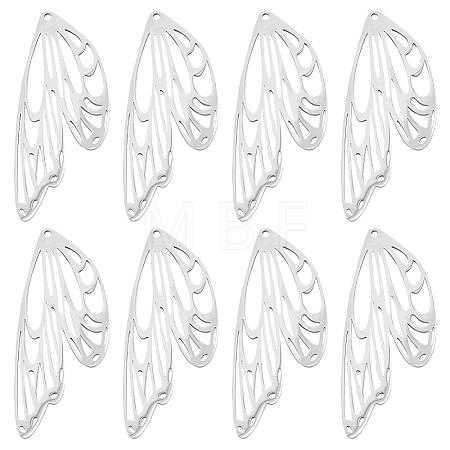 8Pcs Stainless Steel Pendants STAS-CN0001-57-1