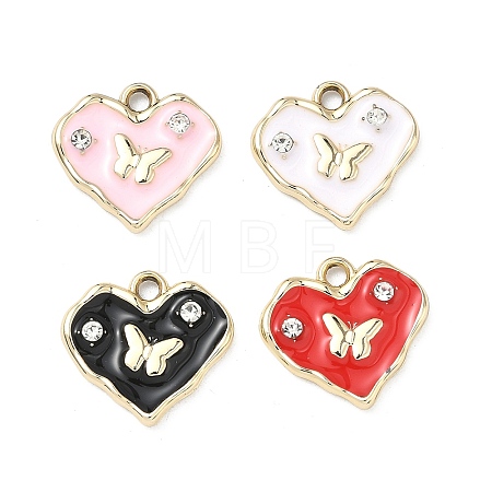 Alloy Enamel Pendants ALRI-D303-01G-1