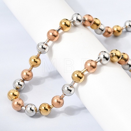 304 Stainless Steel Ball Chains Necklaces for Unisex NJEW-K305-01B-1