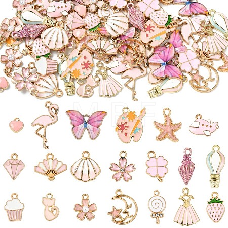 100Pcs 20 Styles Alloy Enamel Charms ENAM-YW0005-52-1