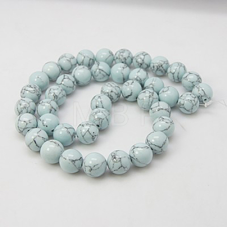 Synthetic Turquoise Beads Strands TURQ-H038-8mm-XXS20-1