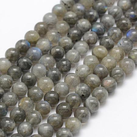 Natural Labradorite Beads Strands G-P322-31-6mm-1