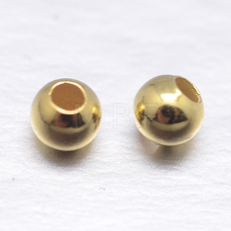Round 925 Sterling Silver Spacer Beads STER-M103-04-2mm-G-1