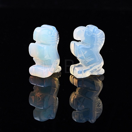 Synthetic Opalite Horse Figurine DJEW-N005-01A-1