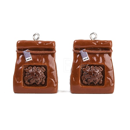 Opaque Resin Pendants RESI-D023-01-1