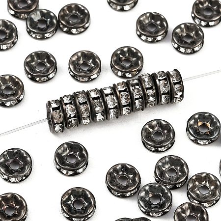 Iron Grade A Crystal Rhinestone Spacer Beads RB-A010-8MM-B-1
