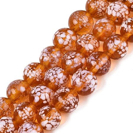 Handmade Lampwork Beads Strands LAMP-N037-07I-1