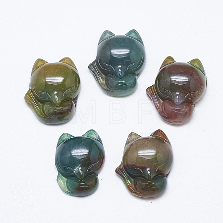 Natural Indian Agate Pendants G-T122-16A-1