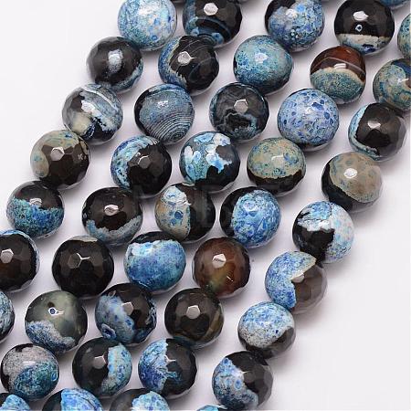 Natural Fire Crackle Agate Bead Strands G-K166-06F-10mm-05-1