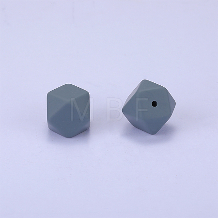 Hexagonal Silicone Focal Beads SI-JX0020A-10-1