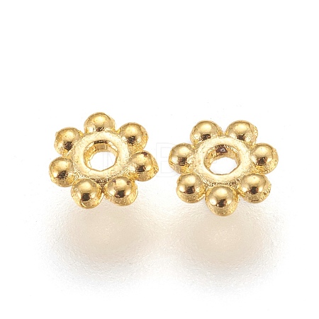Alloy Daisy Spacer Beads X-K08SK011-1