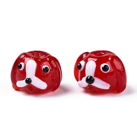 Handmade Gold Sand Lampwork Beads LAMP-L079-03B-1