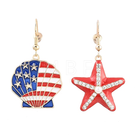 Women's Alloy Independence Day Dangle Earrings AL-CBA3C8B-03-1