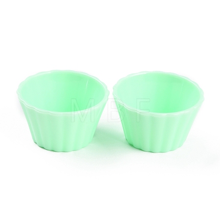 Mini Plastic Simulated Egg Tart Cup DJEW-C005-02D-1